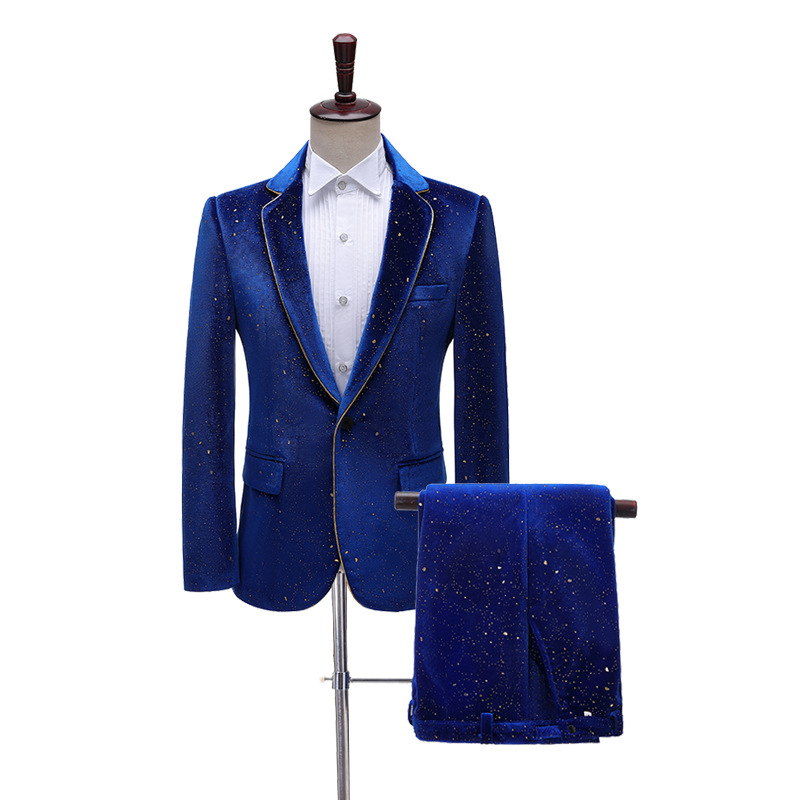 Stylish Formal Men's Velvet Su - Men'S Grooming Studio 评论和价格
