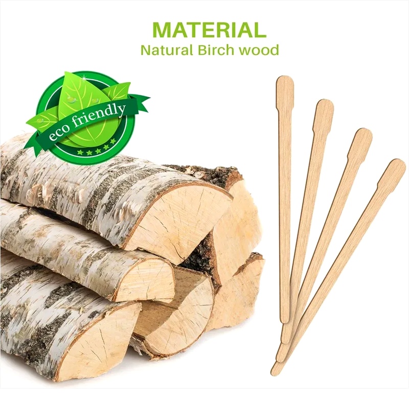 100PCS Depilation Spatula Waxi - Hair Wax Stick 评论和价格