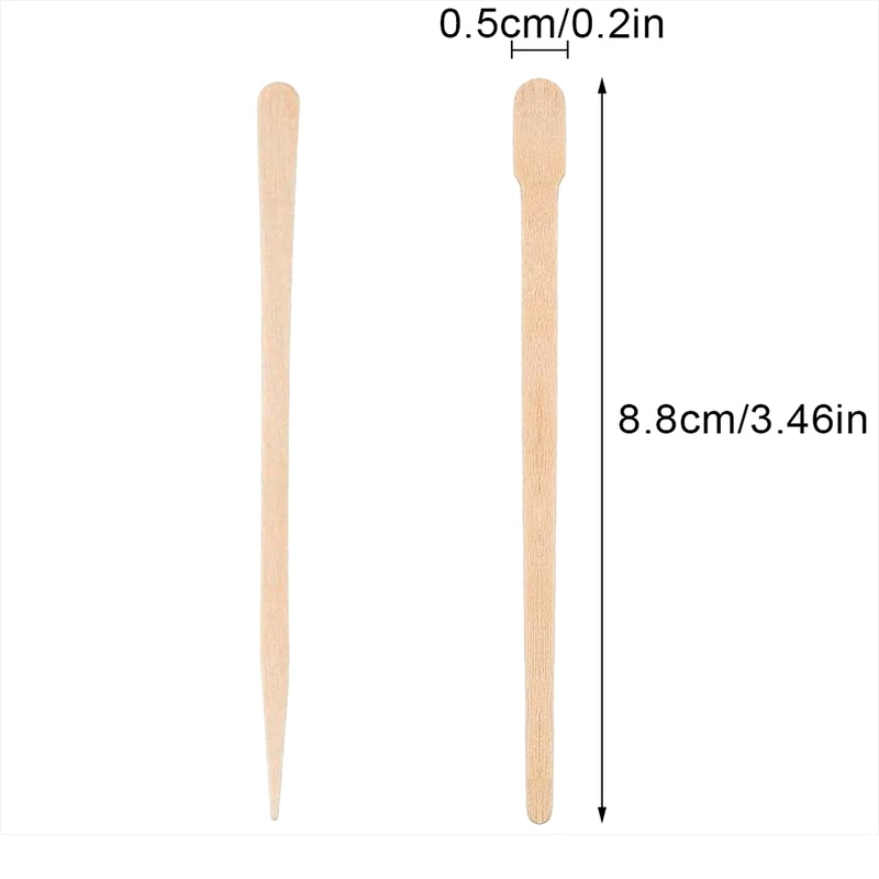 100PCS Depilation Spatula Waxi - Hair Wax Stick 评论和价格