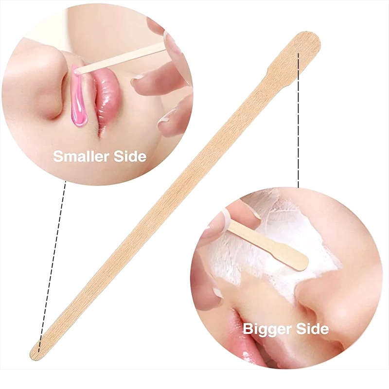 100PCS Depilation Spatula Waxi - Hair Wax Stick 评论和价格