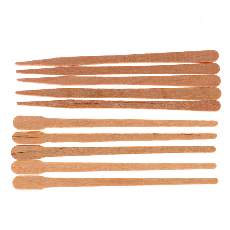 100PCS Woman Wooden Body Hair  - Hair Wax Stick 评论和价格
