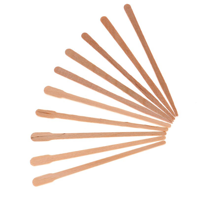 100PCS Woman Wooden Body Hair  - Hair Wax Stick 评论和价格