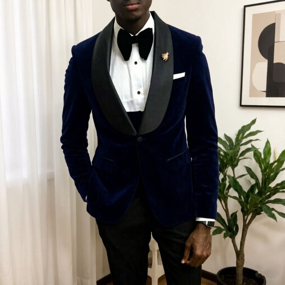 Velvet Slim Fit Suits for Men  - Men'S Grooming Studio 评论和价格